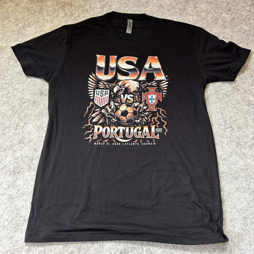 500 Level Adult USMNT VS. Portugal Atlanta Friendly T-Shirt Sz Small
